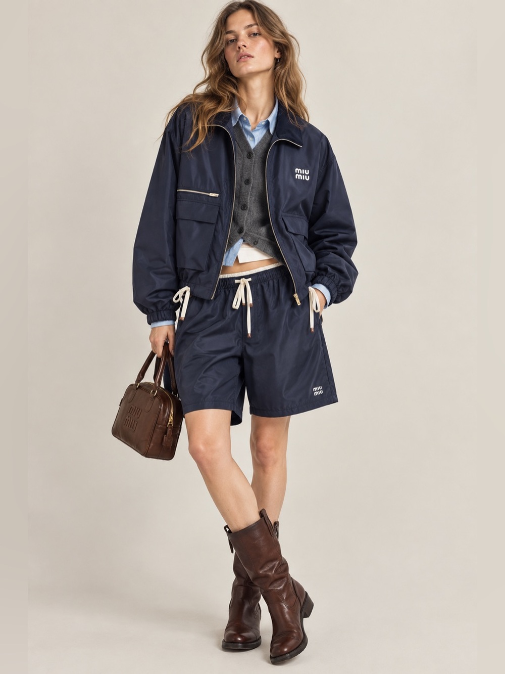 Navy Lightweight Utility Jacket